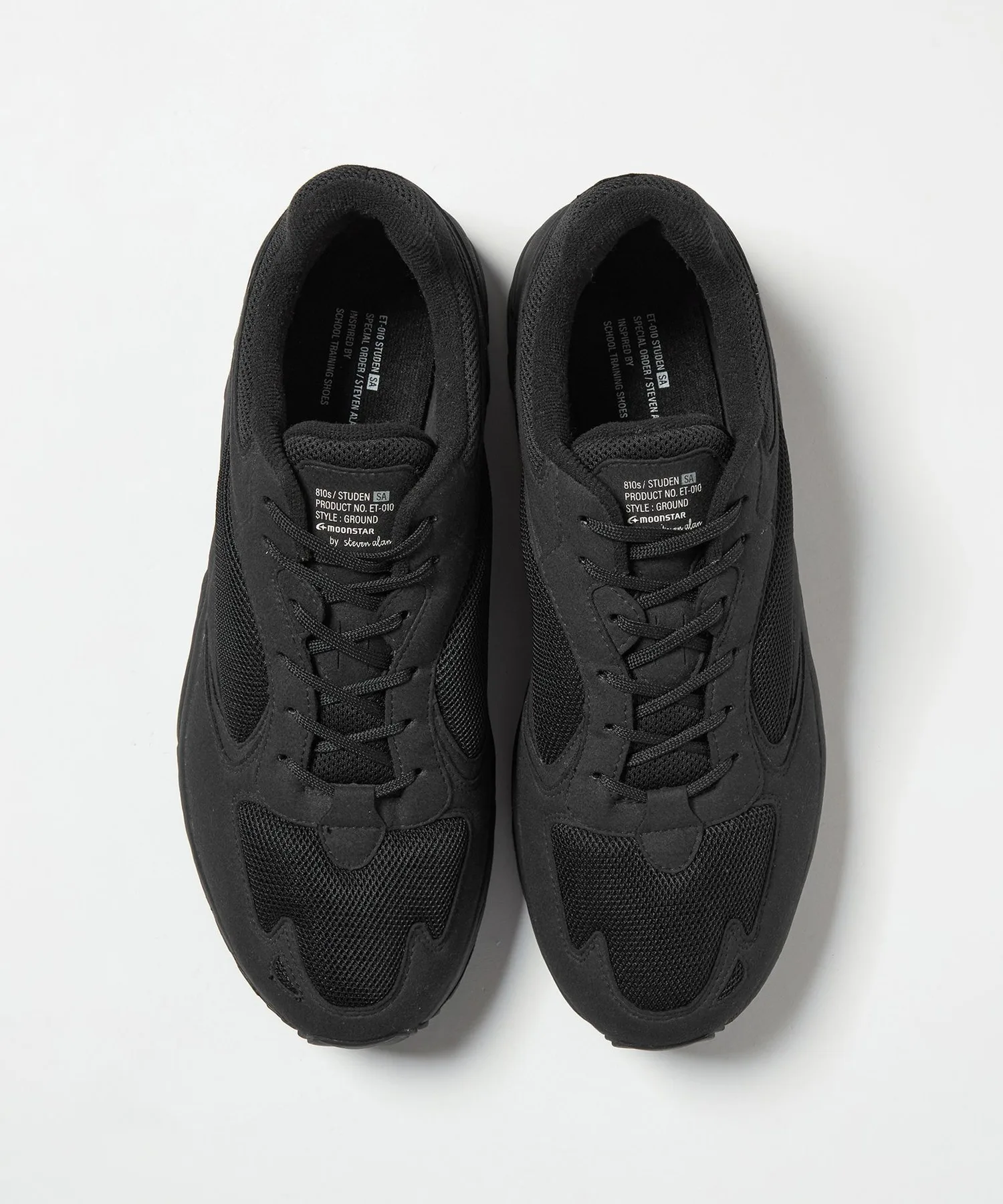 Мужские кроссовки STUDEN ALL BLACK Steven Alan чёрные — фото 3