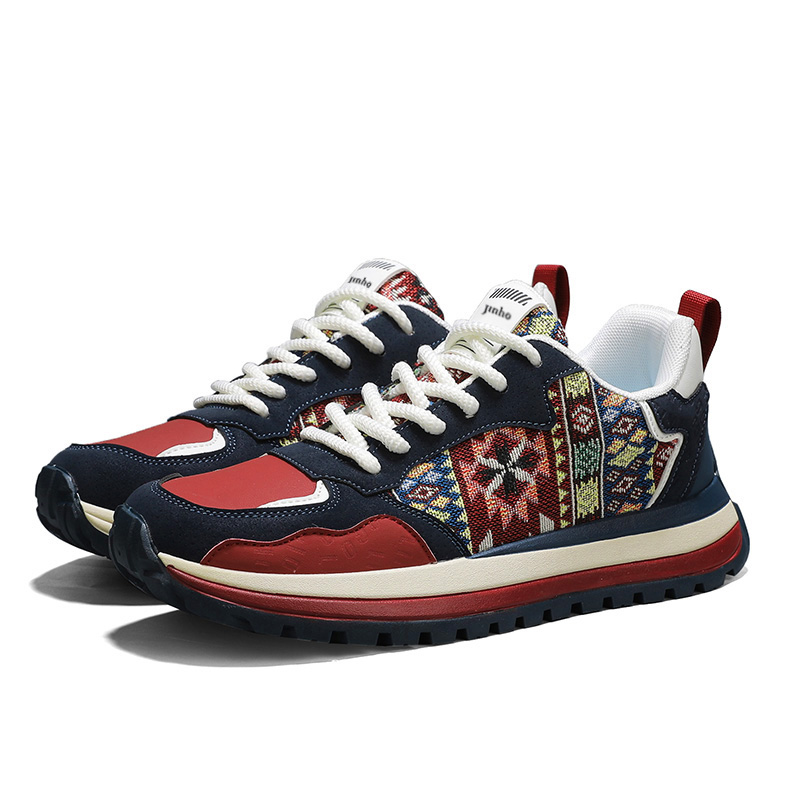 

Jinho Низкие повседневные кроссовки мужские сине-красные, цвет Blue Red