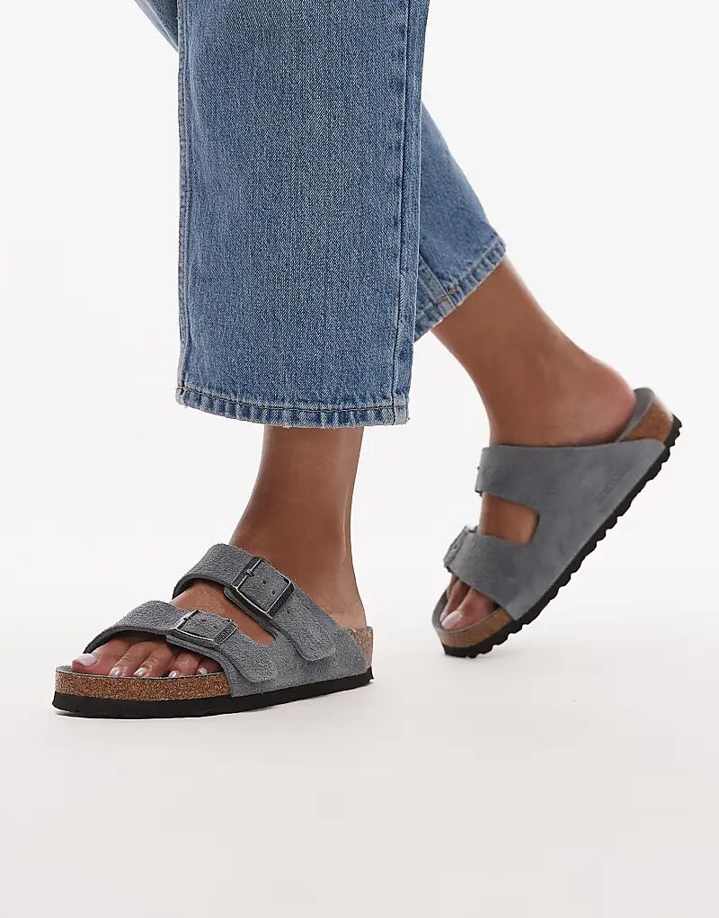 Сандалии Birkenstocks Arizona из серой замши