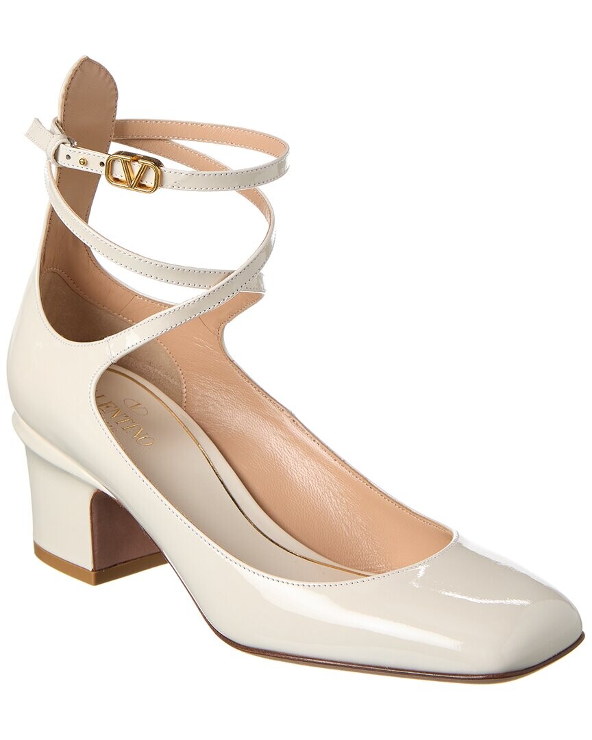 

Патентованные туфли Valentino VLogo Tan-Go 60, белый
