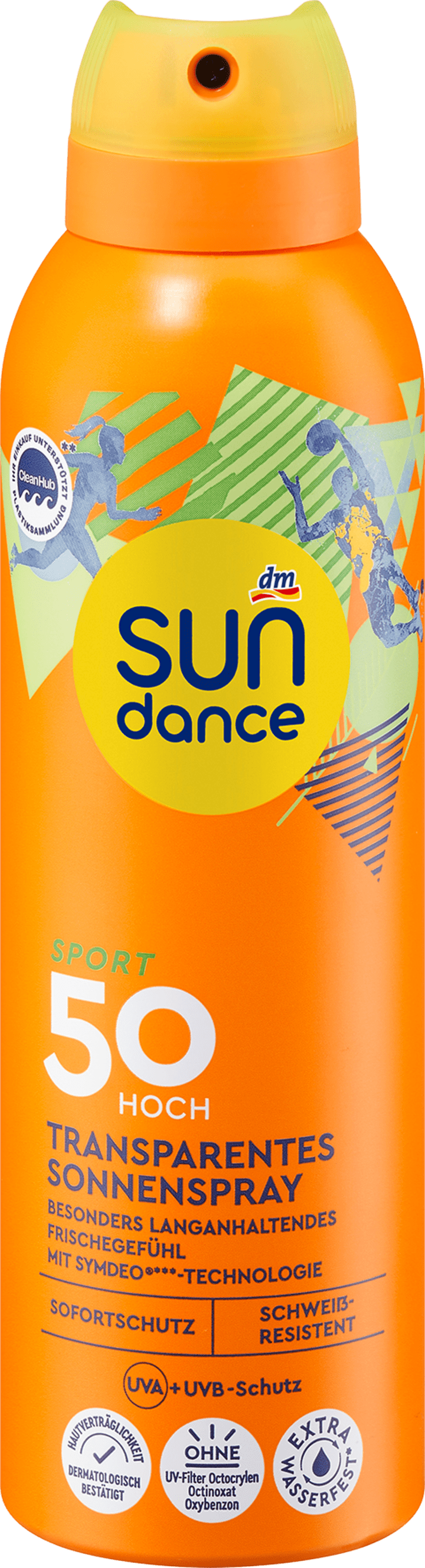 

Солнцезащитный спрей SUNDANCE Sonnenspray Sport transparent, LSF 50, 200 ml