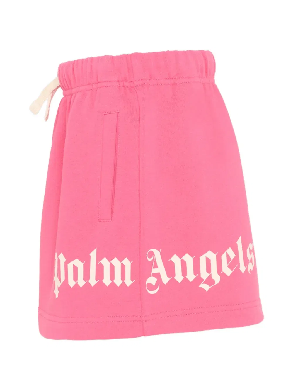 Юбка с поясом на завязках и логотипом Palm Angels Kids, розовый — фото 3