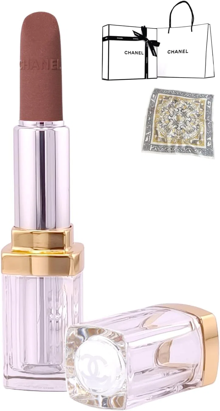 Помада 22 Rouge Delica Chanel, с шопером и платком