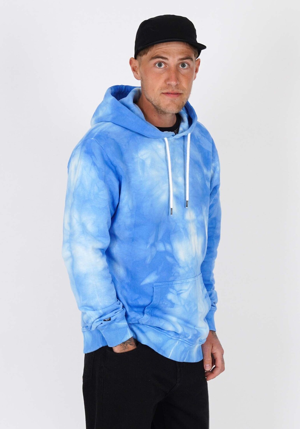

Толстовка HONESTY RULES Hooded Sweat Tie Dye, синий