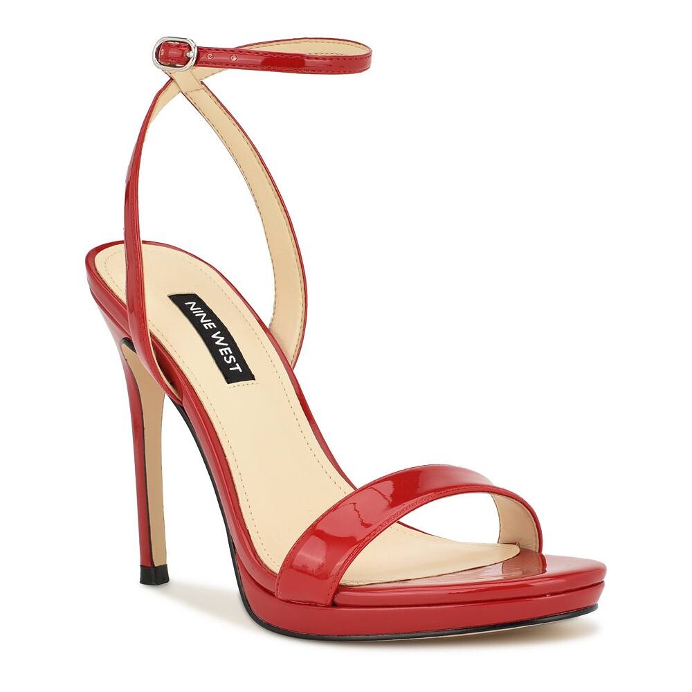 

Женские босоножки на высоком каблуке Nine West Loola, цвет Red Patent