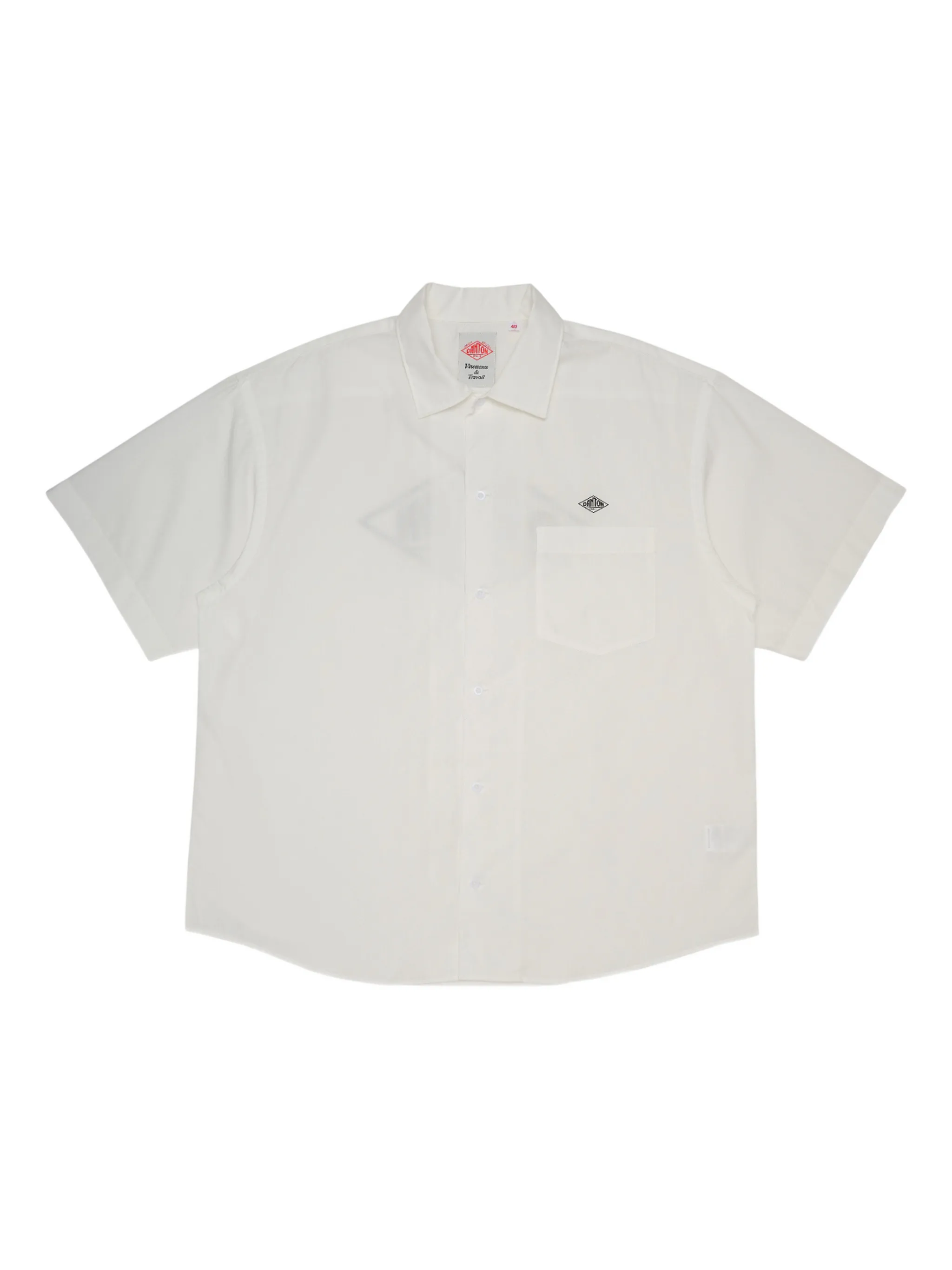 

Рубашка с нагрудным карманом и логотипом Danton, белый