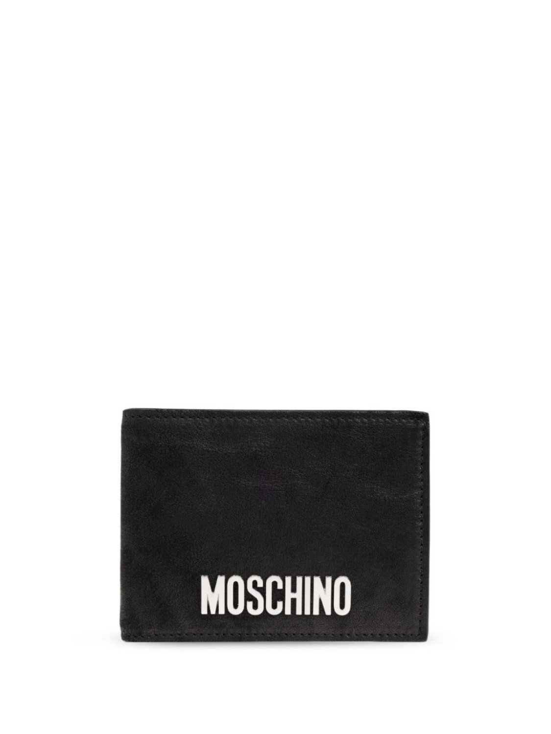 

Moschino печатный складной кошелек, черный