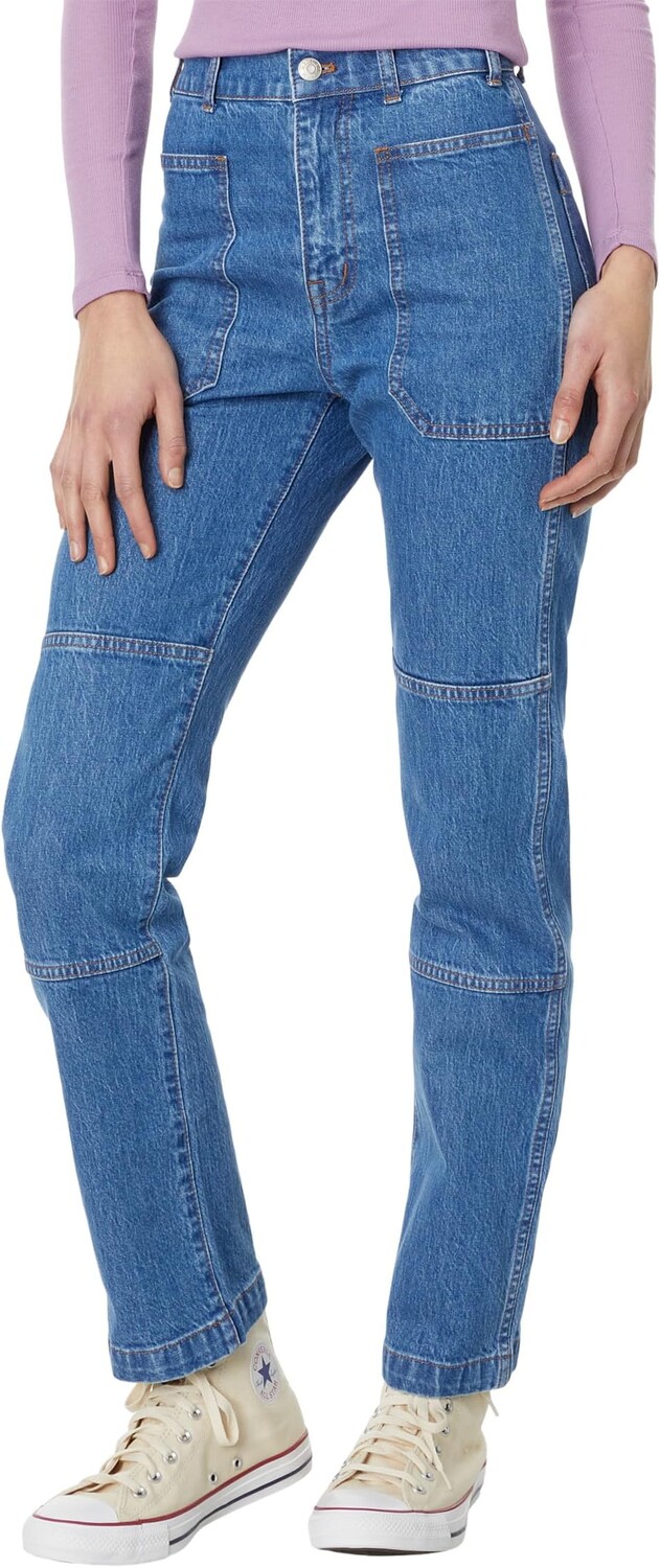 

Джинсы The '90s Straight Cargo Jean in Fenwood Wash Madewell, цвет Fenwood