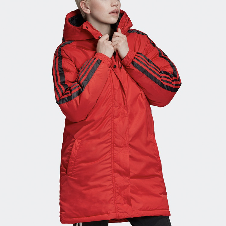 Adidas Originals Женская пуховая куртка Светло-алая, Light Scarlet — фото 4