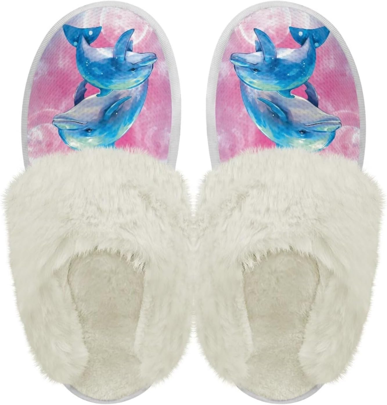 

Тапочки chaqlin Fuzzy Plush с меховой подкладкой для женщин и мужчин, водонепроницаемые сабо с толстой подошвой, домашние тапочки для спальни, повседневные тапочки с противоскользящей подошвой, уютные мягкие фланелевые зимние теплые тапочки, Dol...