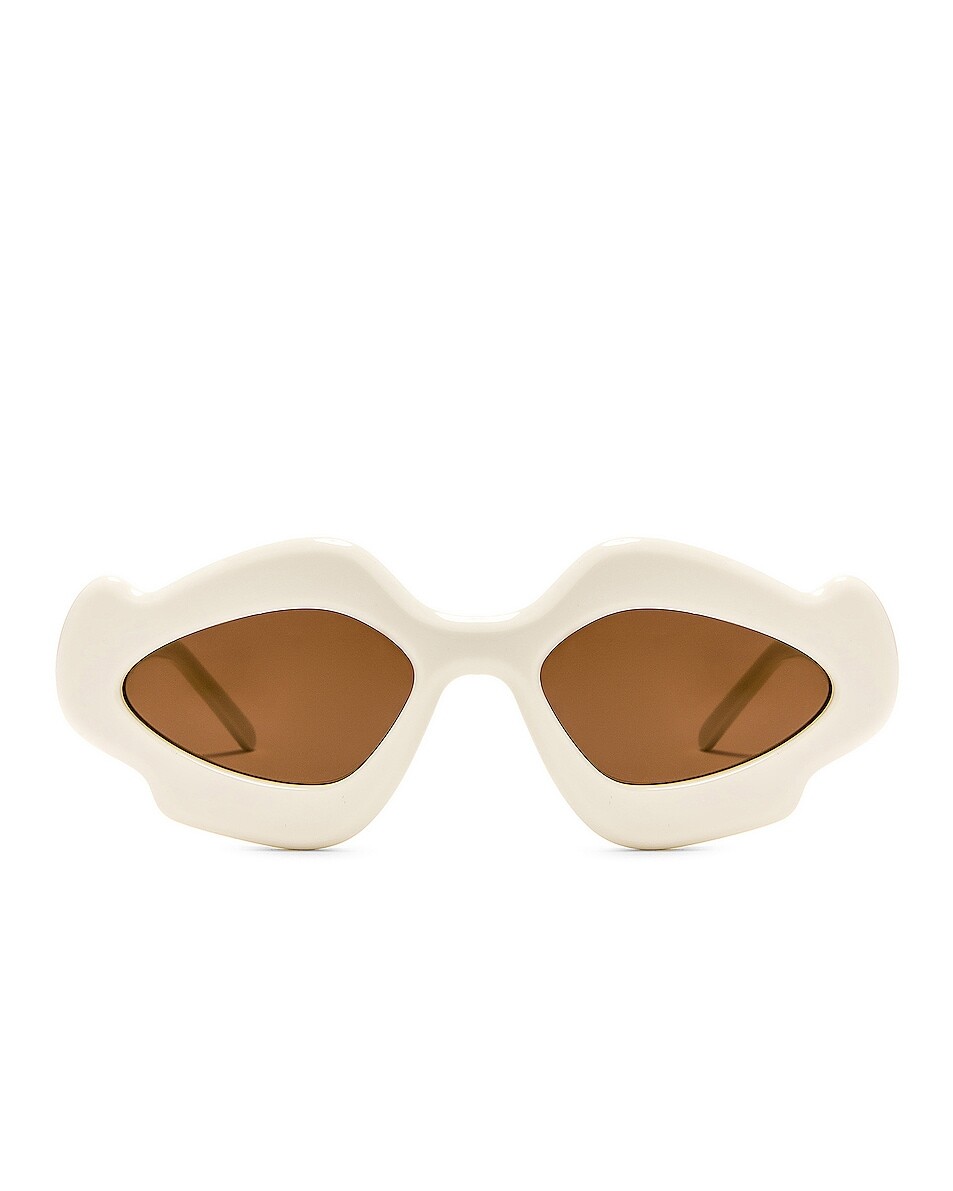 Солнцезащитные очки Loewe Paula'S Ibiza Oval, цвет Shiny Ivory