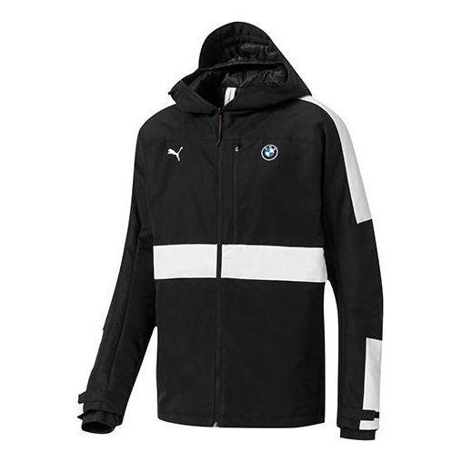 

Куртка bmw motorsport zip hooded jacket 'black' Puma, черный