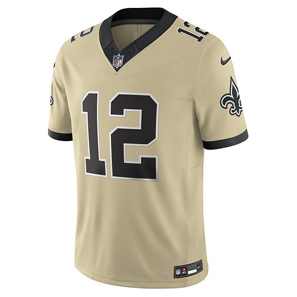 Мужская футболка New Orleans Saints Chris Olave Gameday Golds Alternate Vapor FUSE Limited Nike — фото 3