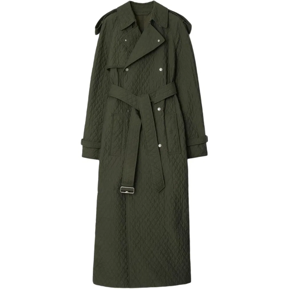 Тренч-пальто Burberry стеганое, Green