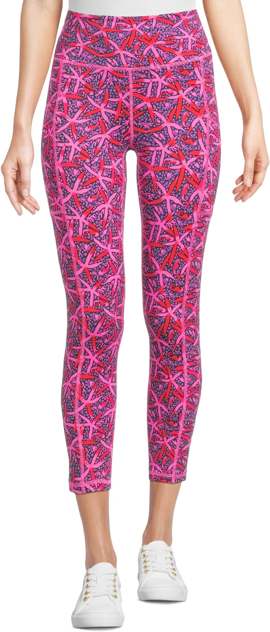 

Брюки Lilly Pulitzer Weekender High-Rise Midi, Passion Fruit Pink Star Searching