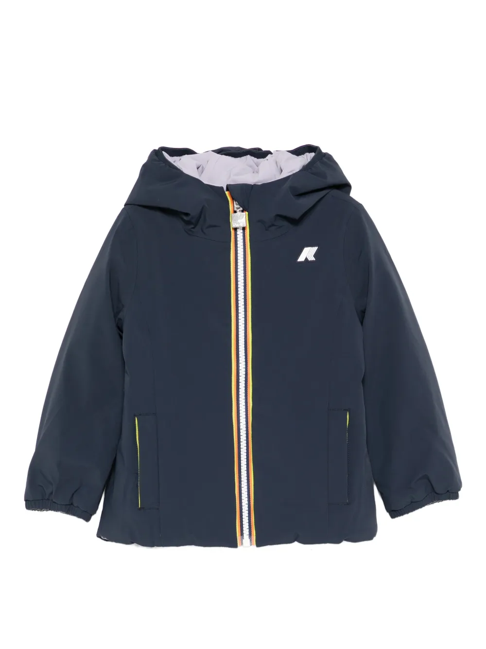 Куртка на молнии с капюшоном K Way Kids, синий