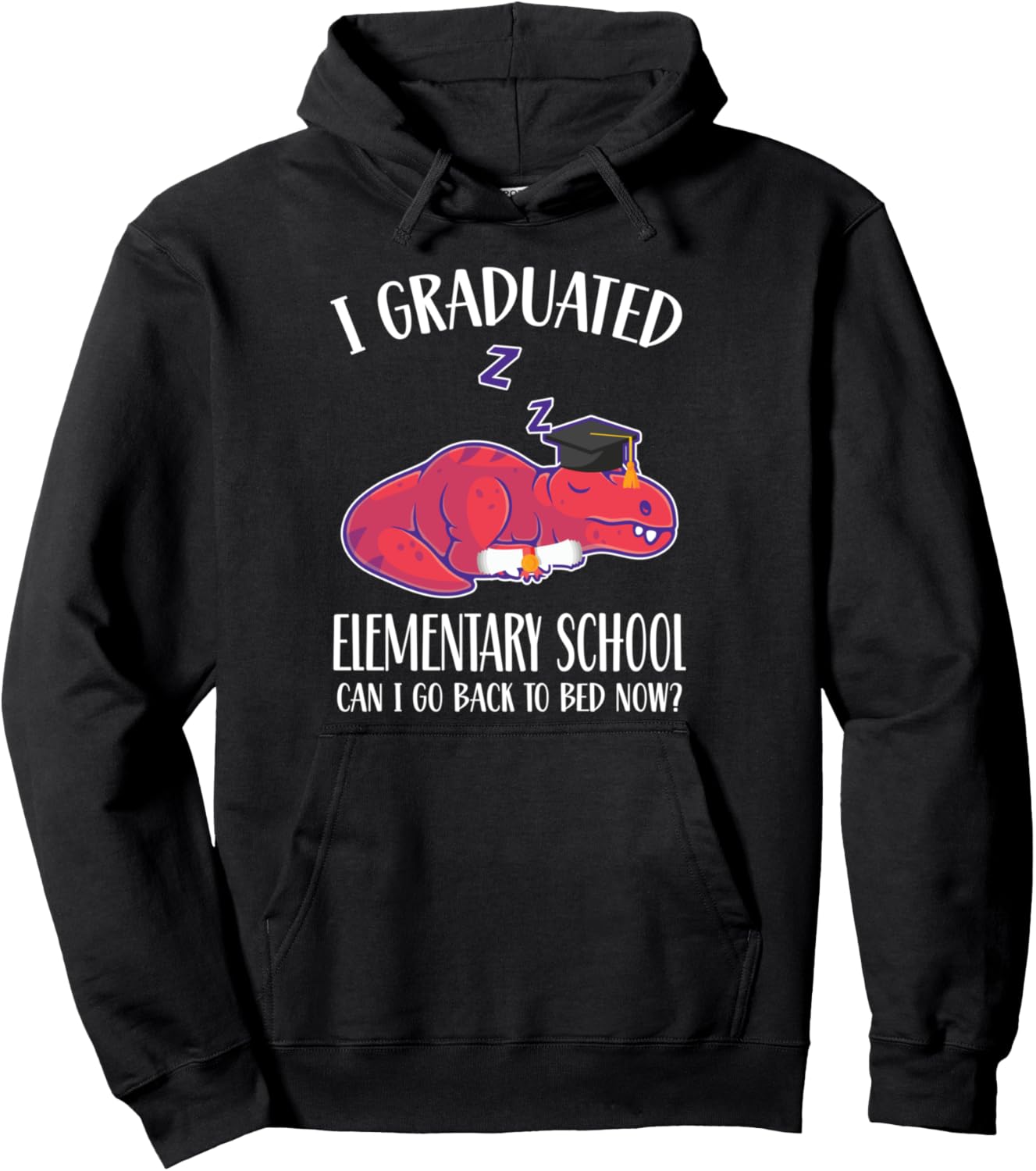

Худи для выпускного в начальной школе, черный Humor Elementary & Elemantary School Grade Gift