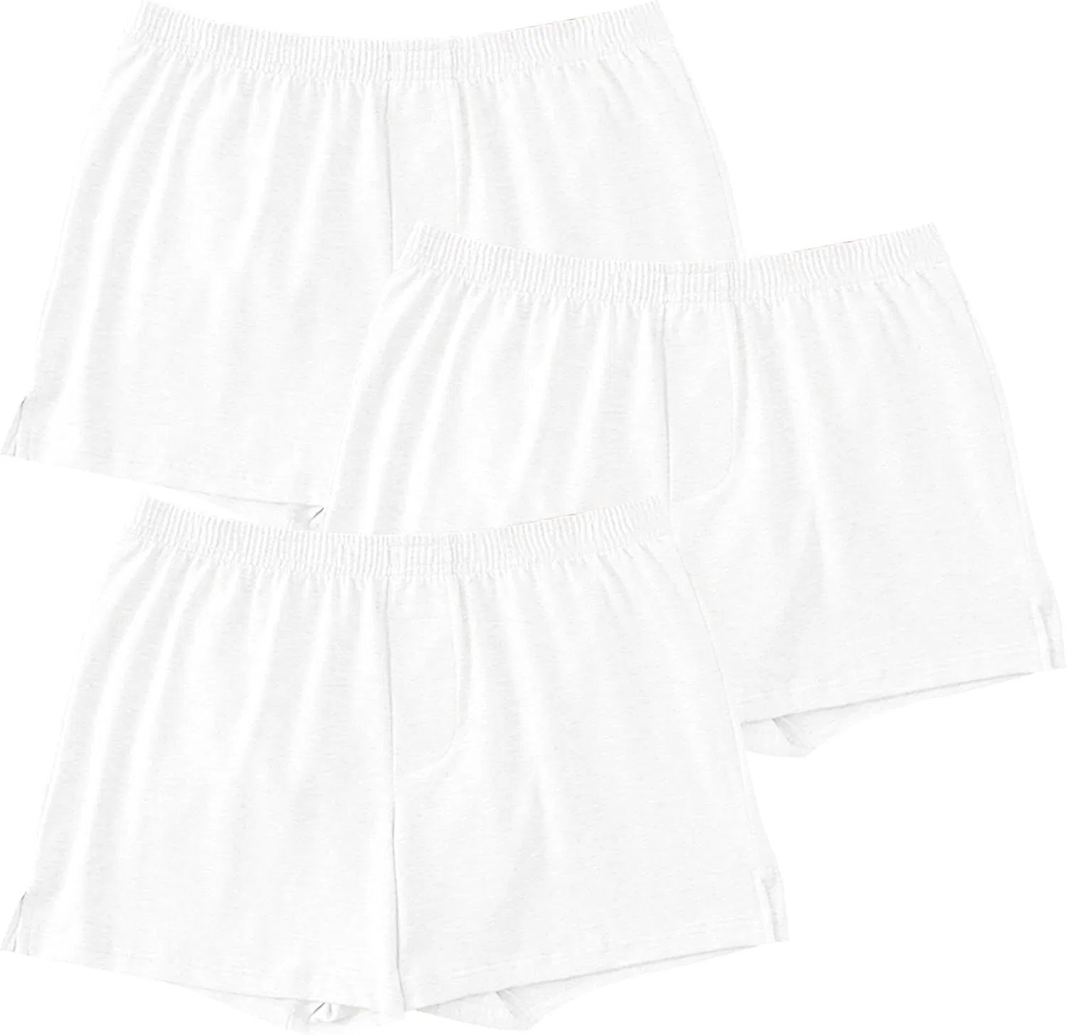 Боксеры, хлопковые, White-3pc