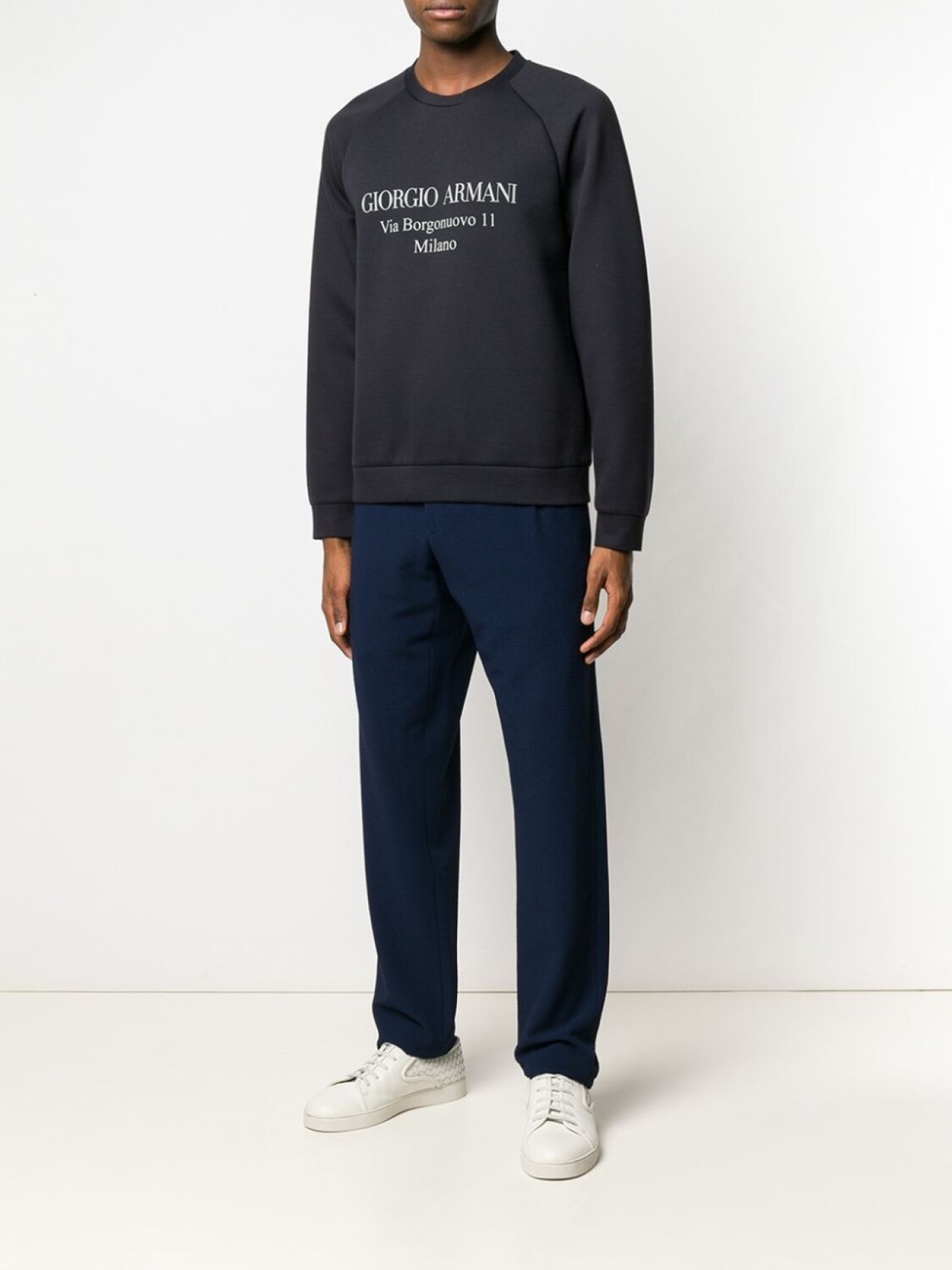

Giorgio Armani толстовка с логотипом, синий