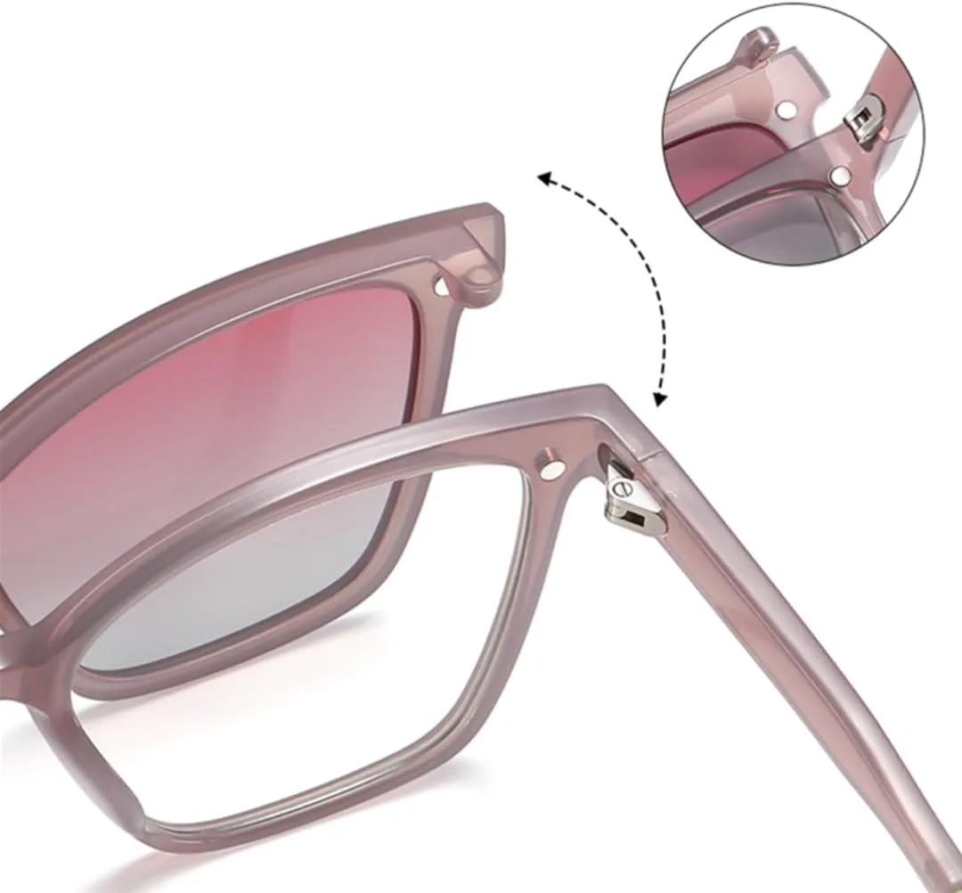 

Модные солнцезащитные очки-клипсы Fashion Clip on Ultralight Tr90 с поляризацией для женщин, предназначенные для вождения, с защитой от УФ-излучения UV400 VFDHN, 1