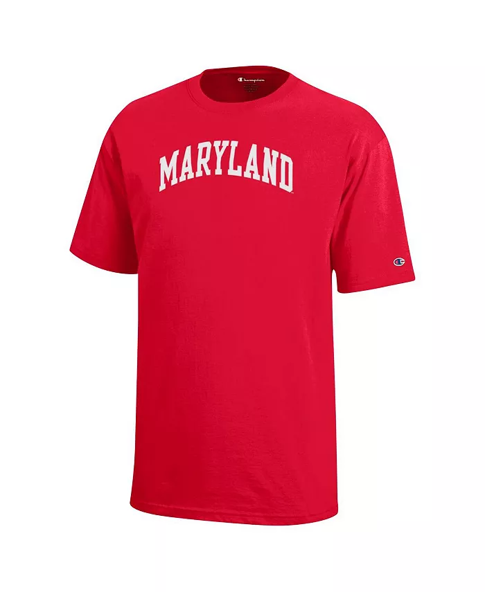 Футболка с аркой команды Maryland Terrapins для старших мальчиков и девочек, красная Champion — фото 3