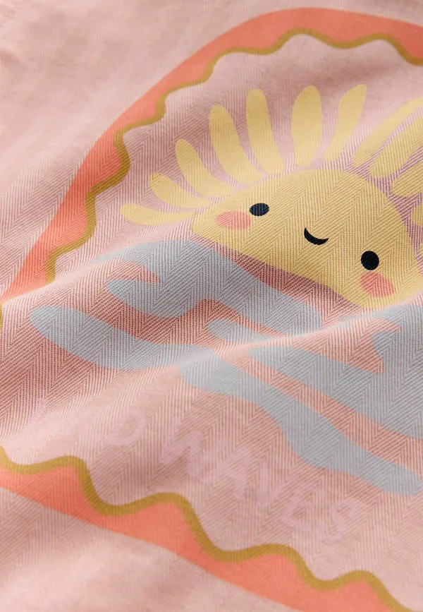 Джинсовая куртка прямого кроя с принтом на спине Next, Pink Sun — фото 3