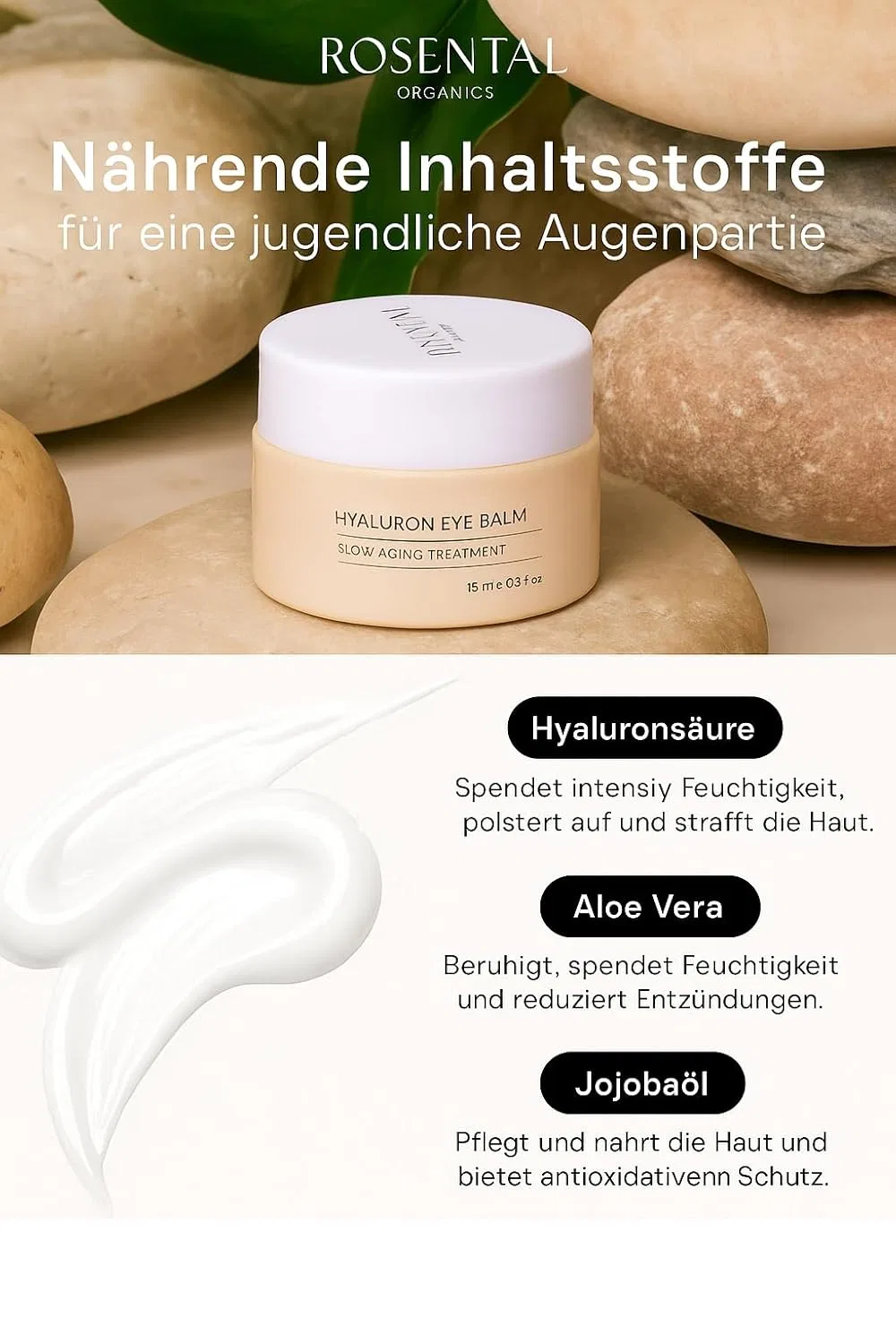 Гиалуроновый бальзам для глаз Rosental Organics Hyaluronic Eye Balm Rosental — фото 2