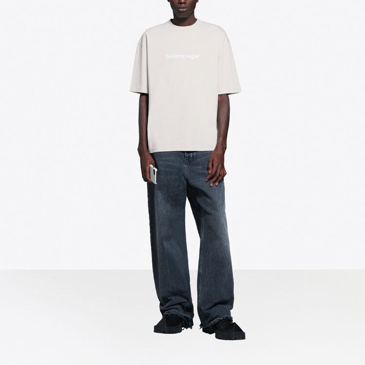 

Футболка унисекс серая Balenciaga, серый