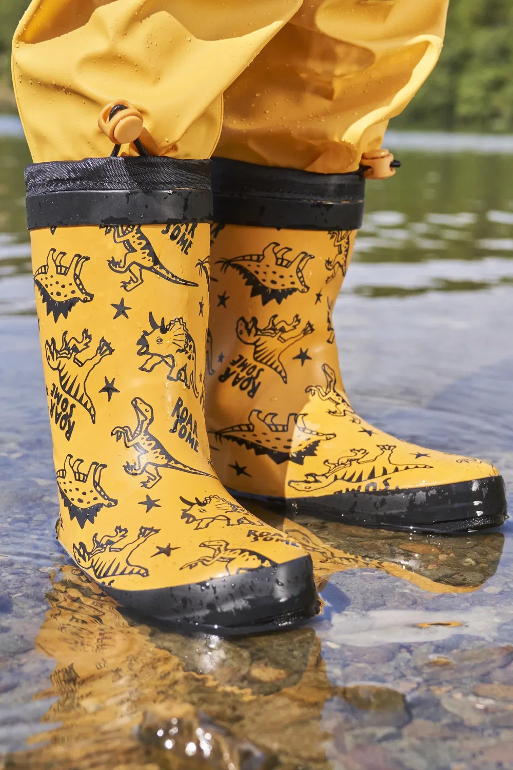 Детские резиновые сапоги Pattern Mountain Warehouse, желтый
