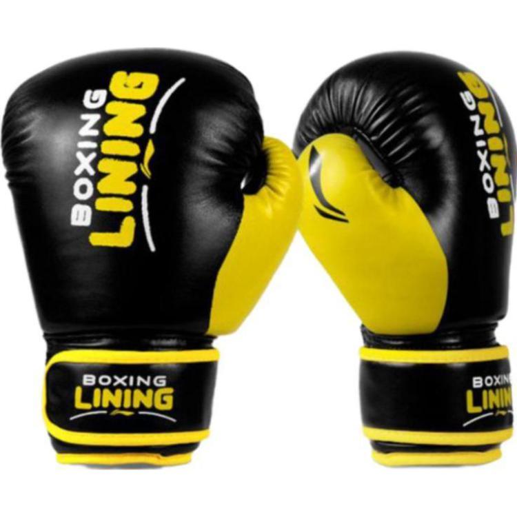 

Перчатки боксерские LINING, для тренировок в зале [Черные] со шнуровкой 2 шт + сумка для переноски