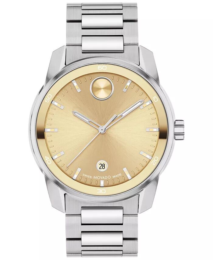

Мужские часы Swiss Bold Verso с браслетом из нержавеющей стали, 42 мм Movado