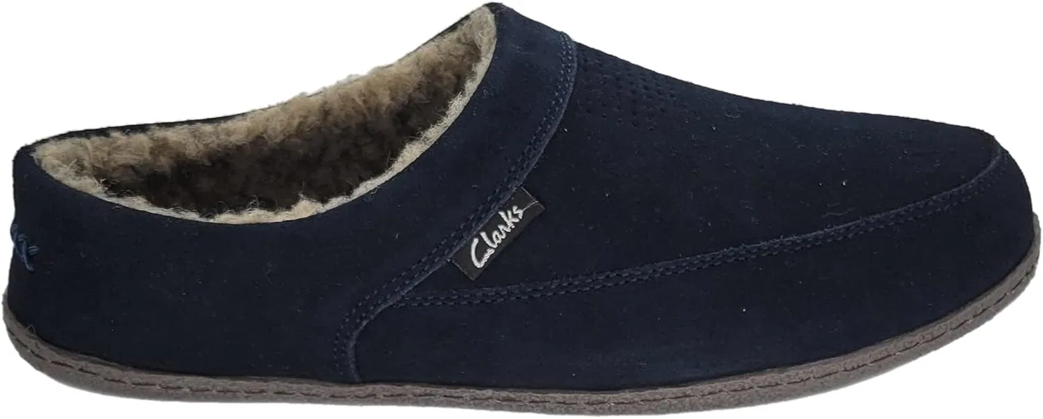Тапочки мужские Clarks, темно-синий — фото 2