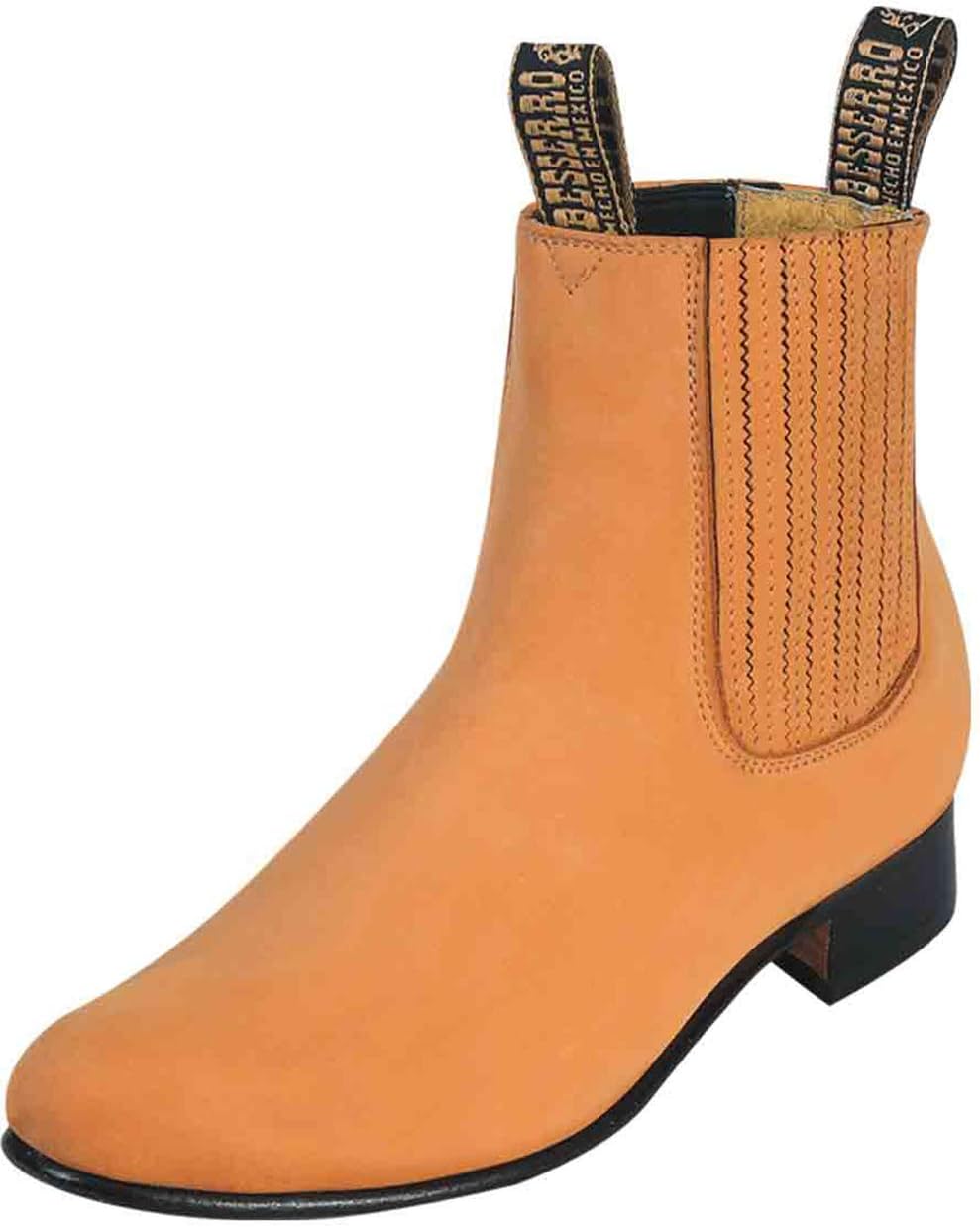 

Мужские ботинки El Besserro Botin Charro из настоящей нубуковой кожи, цвет медовый Generic