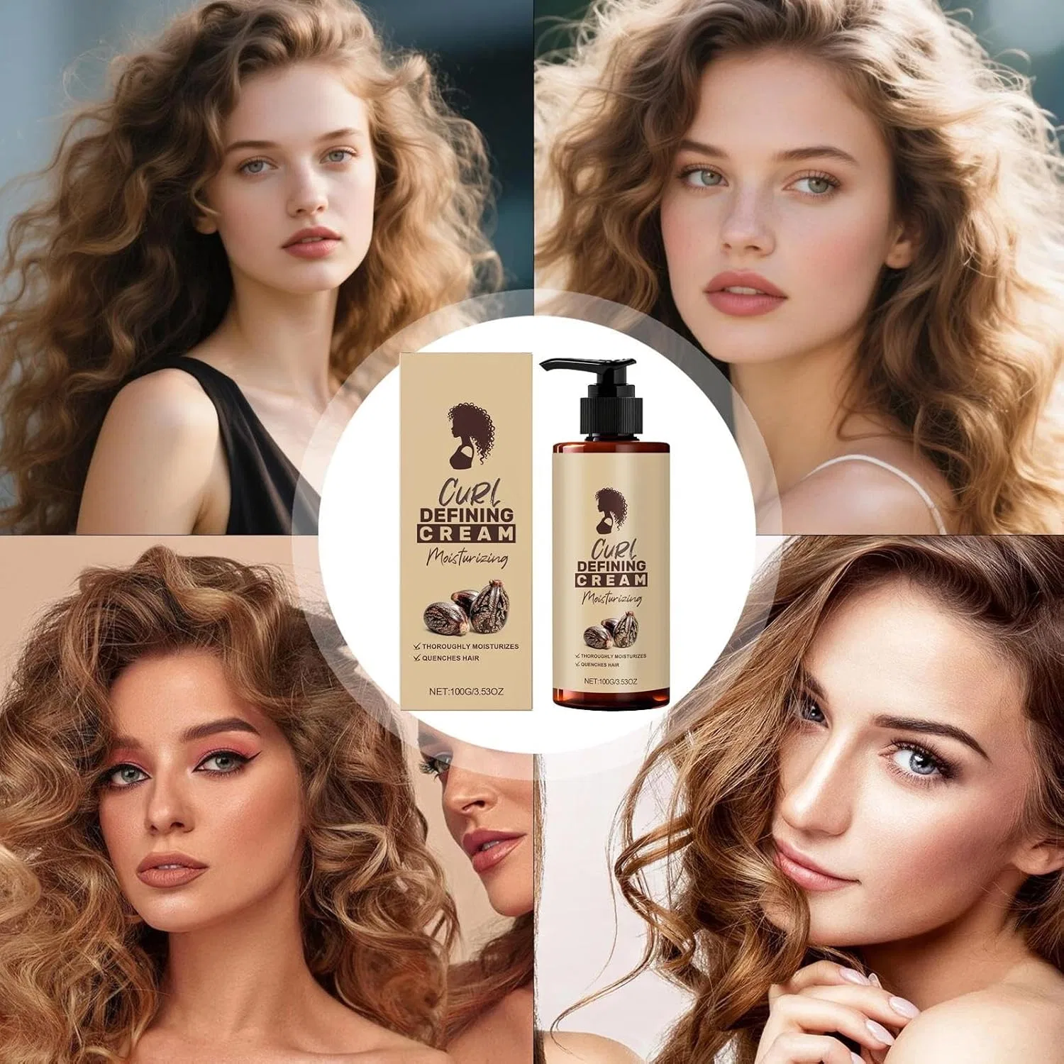 Крем для вьющихся волос Anti Frizz Lotion (100 мл) Generic — фото 3