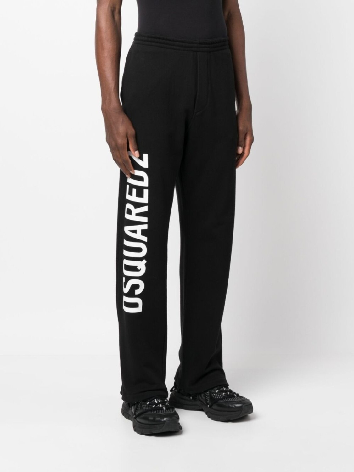 DSQUARED2 спортивные брюки с логотипом, черный — фото 3