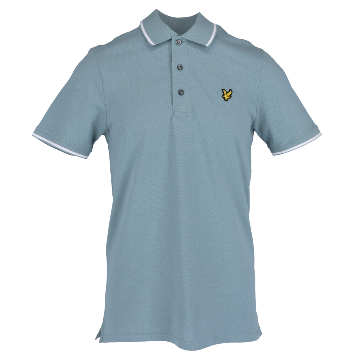 

Поло Lyle & Scott с контрастными деталями, светло-голубой