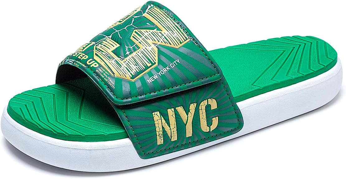 

Мужские спортивные шлепанцы DREAM LAKE, гибкая подошва, повседневные пляжные шлепанцы, Green-nyc