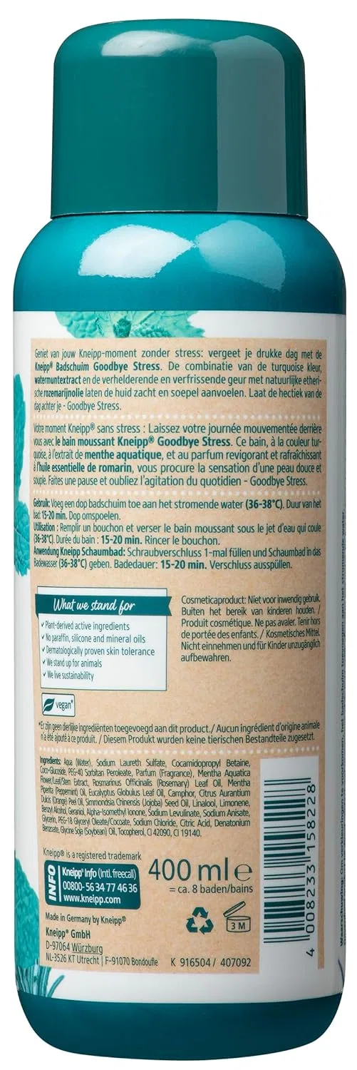 Пена для ванн «Goodbye Stress» с мятой и розмарином от Kneipp Kneipp — фото 2