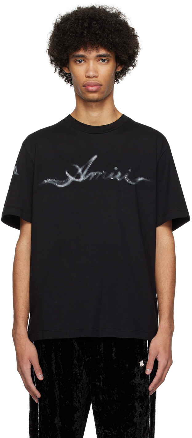 

Черная дымчатая футболка Amiri