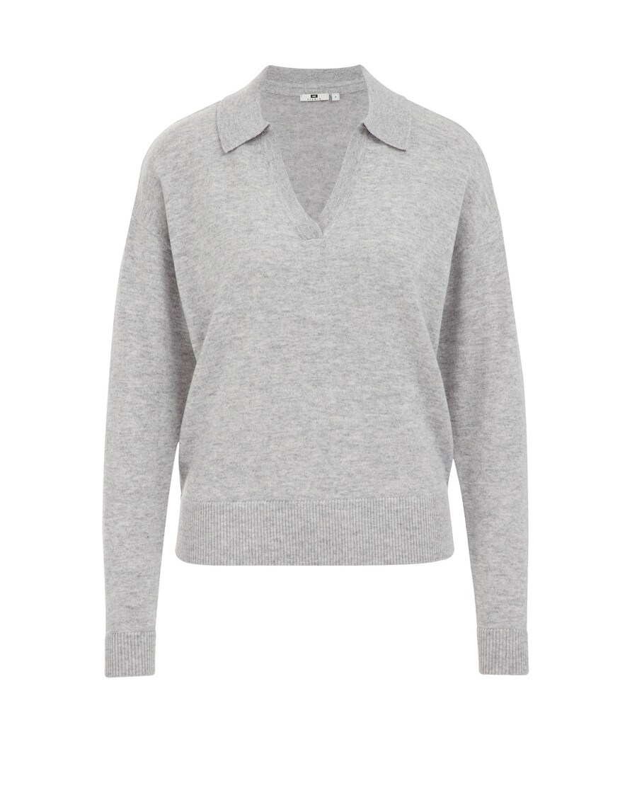 

Тонкий вязаный свитер WE Fashion Sweater, пятнистый серый