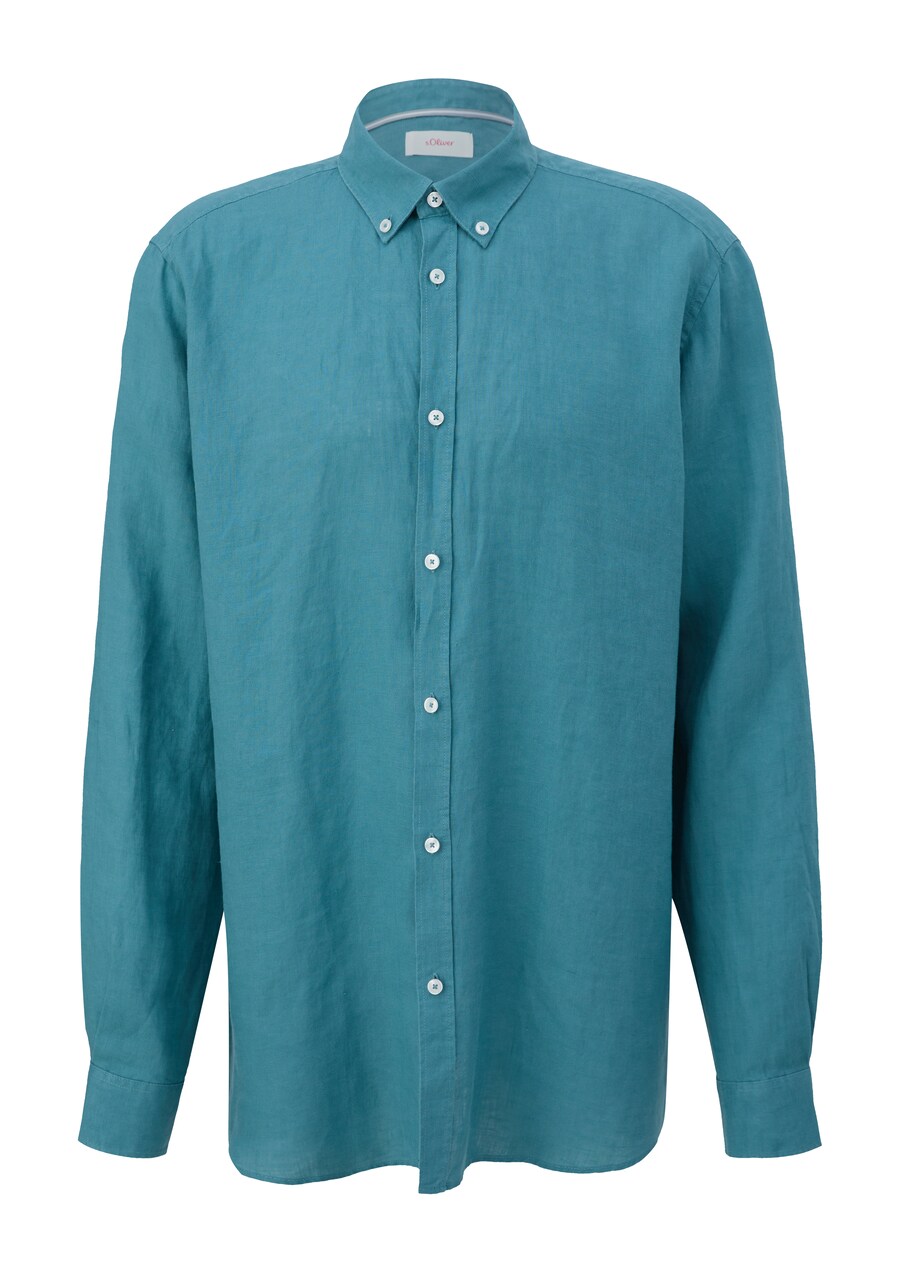 

Повседневная рубашка s.Oliver Regular fit Button Up Shirt, цвет petrol