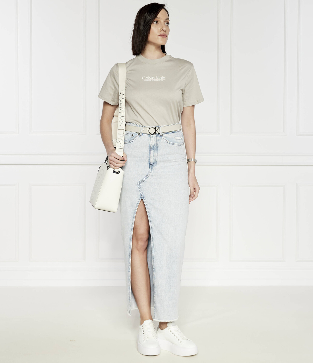 Футболка Calvin Klein COORDINATES Regular Fit, песочный — фото 2