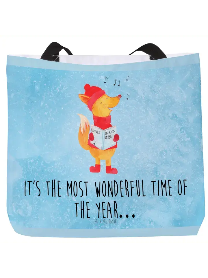 

Сумка-шоппер Mr & Mrs Panda Fuchs Sänger, цвет eisblau