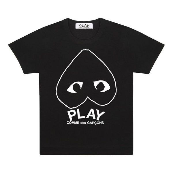 

Футболка inverted heart logo t-shirt 'black' Comme Des Garcons Play, черный
