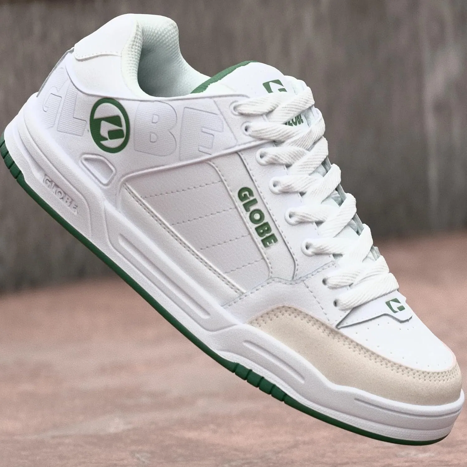 Кроссовки GLOBE Tilt Unisex Adult Brand Tilt Original White Trainers — фото 2