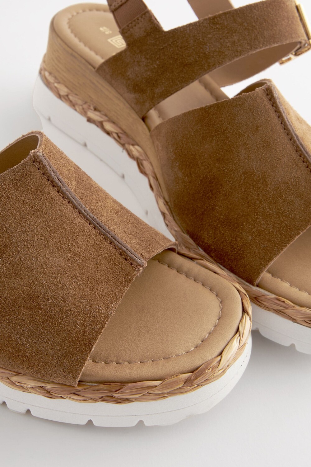 Кожаные спортивные туфли на танкетке Forever Comfort Next, коричневый — фото 3