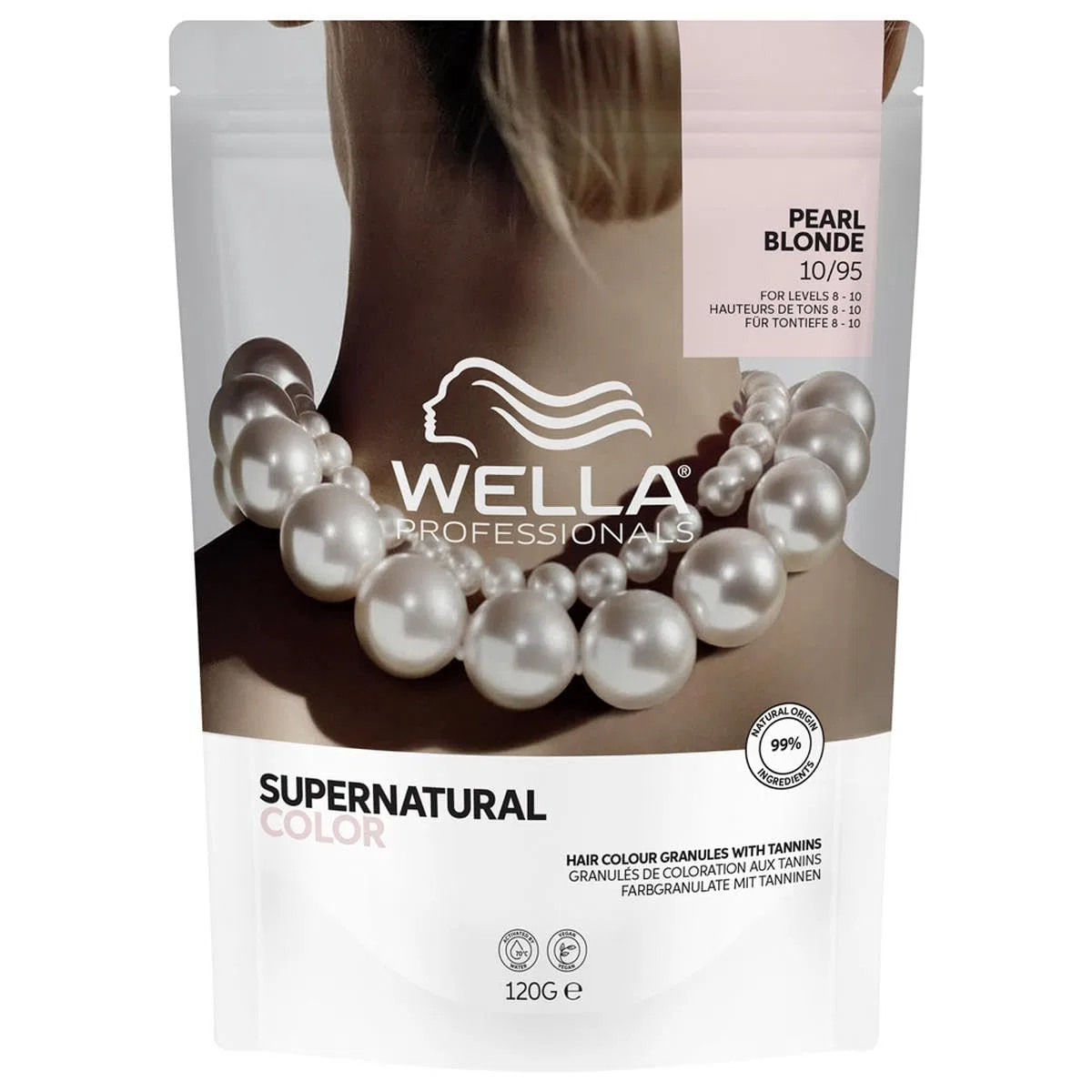Профессиональная краска для волос «Supernatural Color 10/95 Pearl Blonde» от Wella Wella