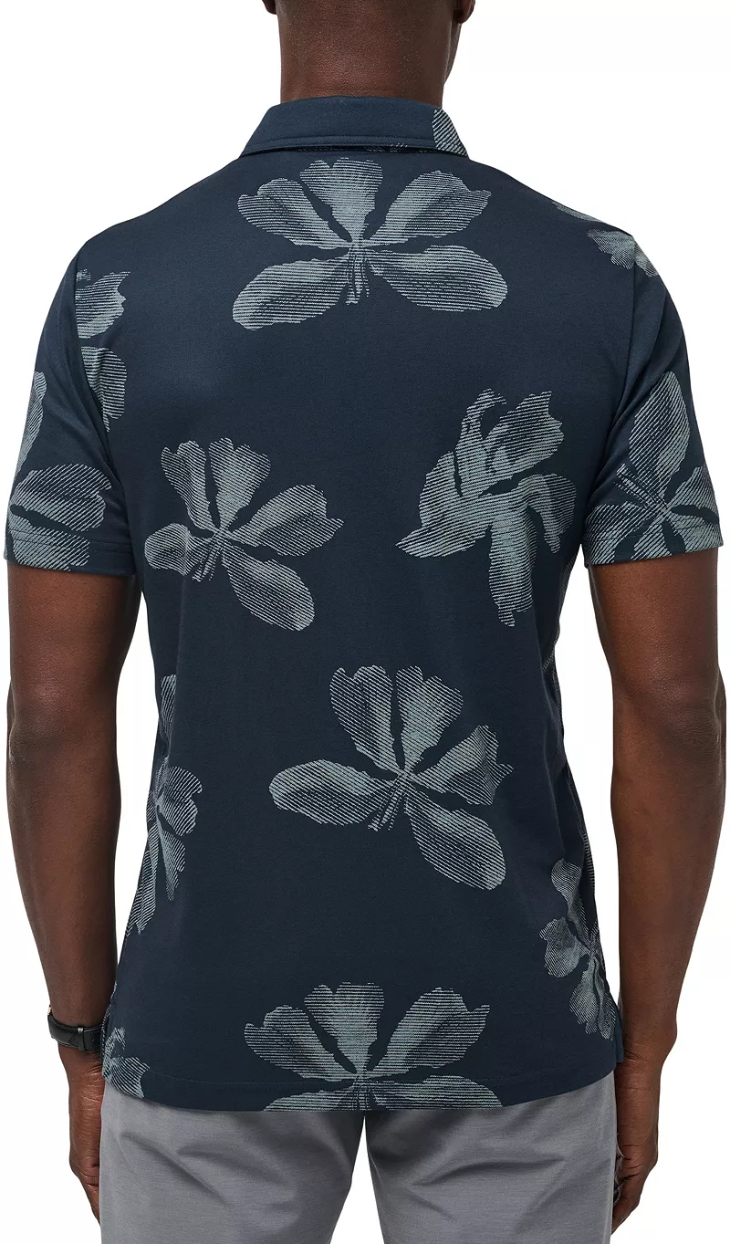 

Мужская футболка-поло для гольфа TravisMathew Tropical Tour, цвет Total Eclipse