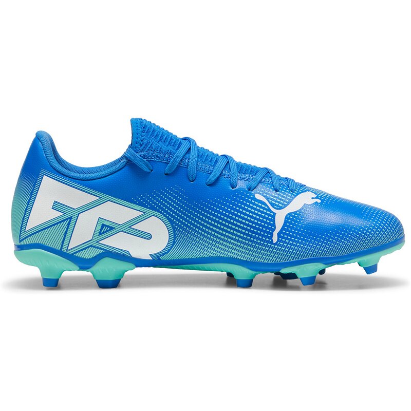 

Футбольные бутсы для газона Future 7 Play FG/AG Puma, цвет hyperlink blue-mint-puma white