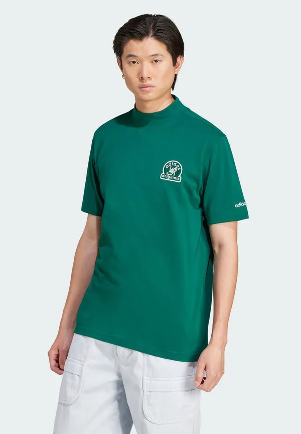 Базовая футболка с графическим принтом Adidas Originals, Collegiate Green